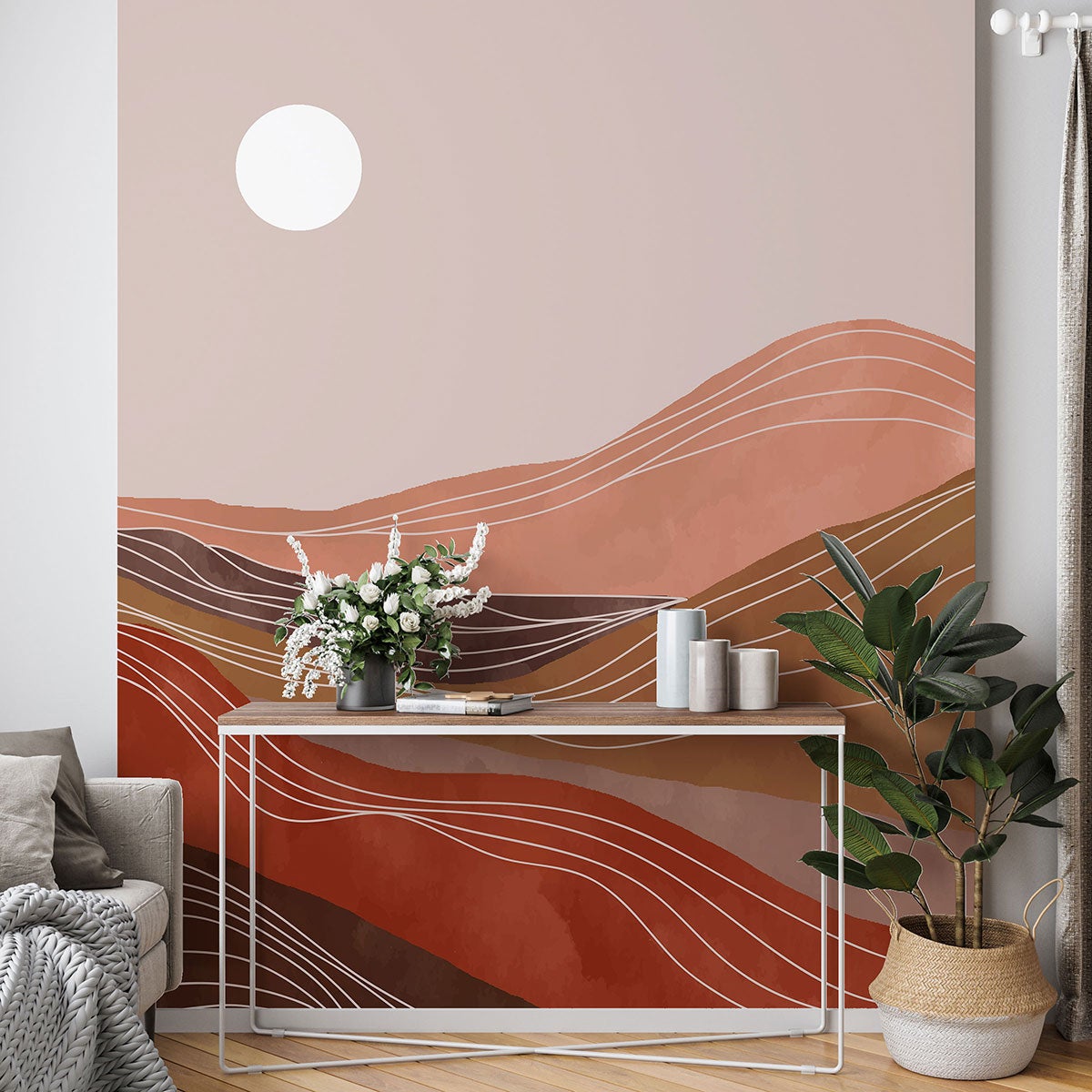 Papier peint panoramique - Paysage Boho 3617680621943 - Largeur 325 cm ...