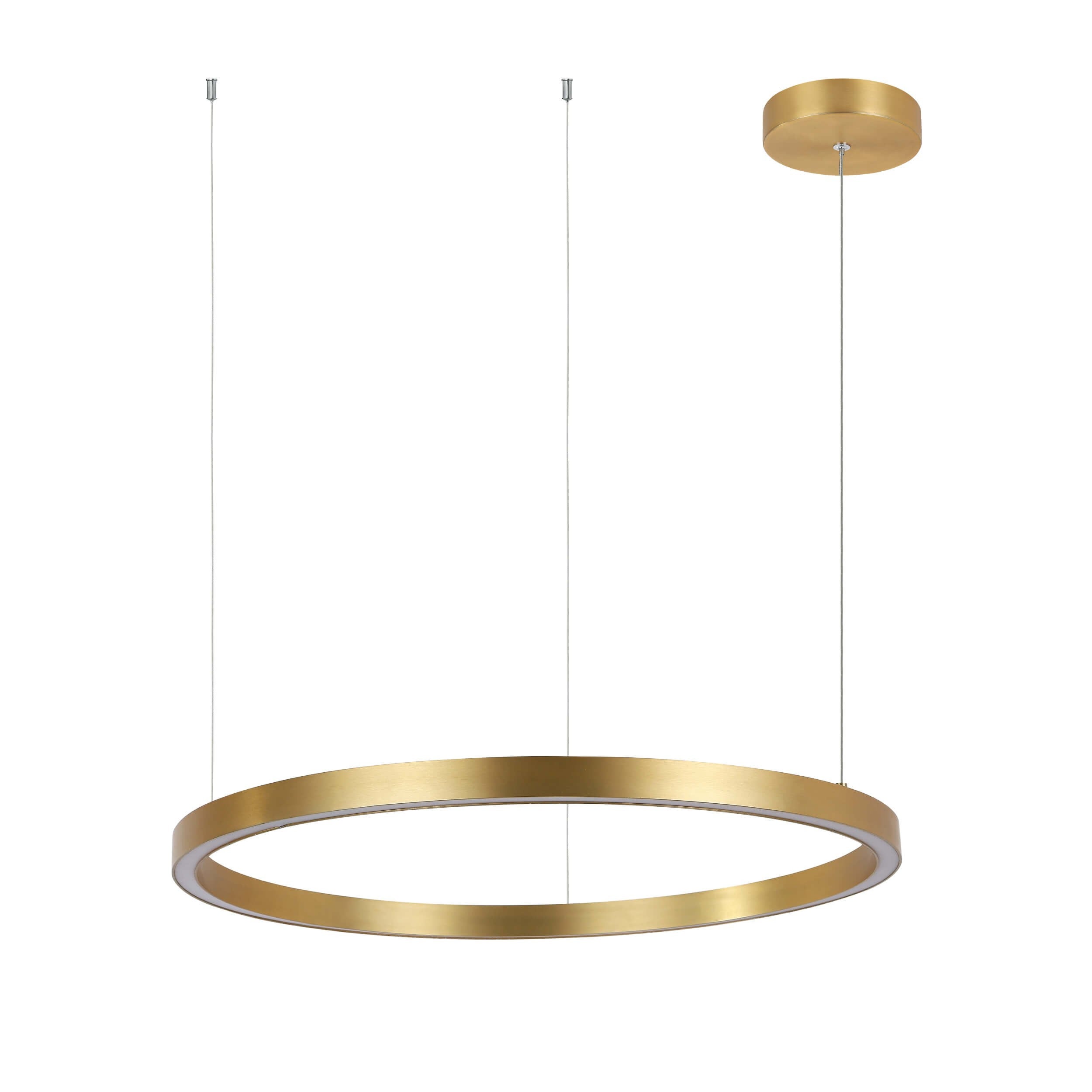 Lampa wisząca Midway LED 35W Ciepła biel 3850lm złota wym: 126 x 60,8 x 60,8 cm Light Prestige