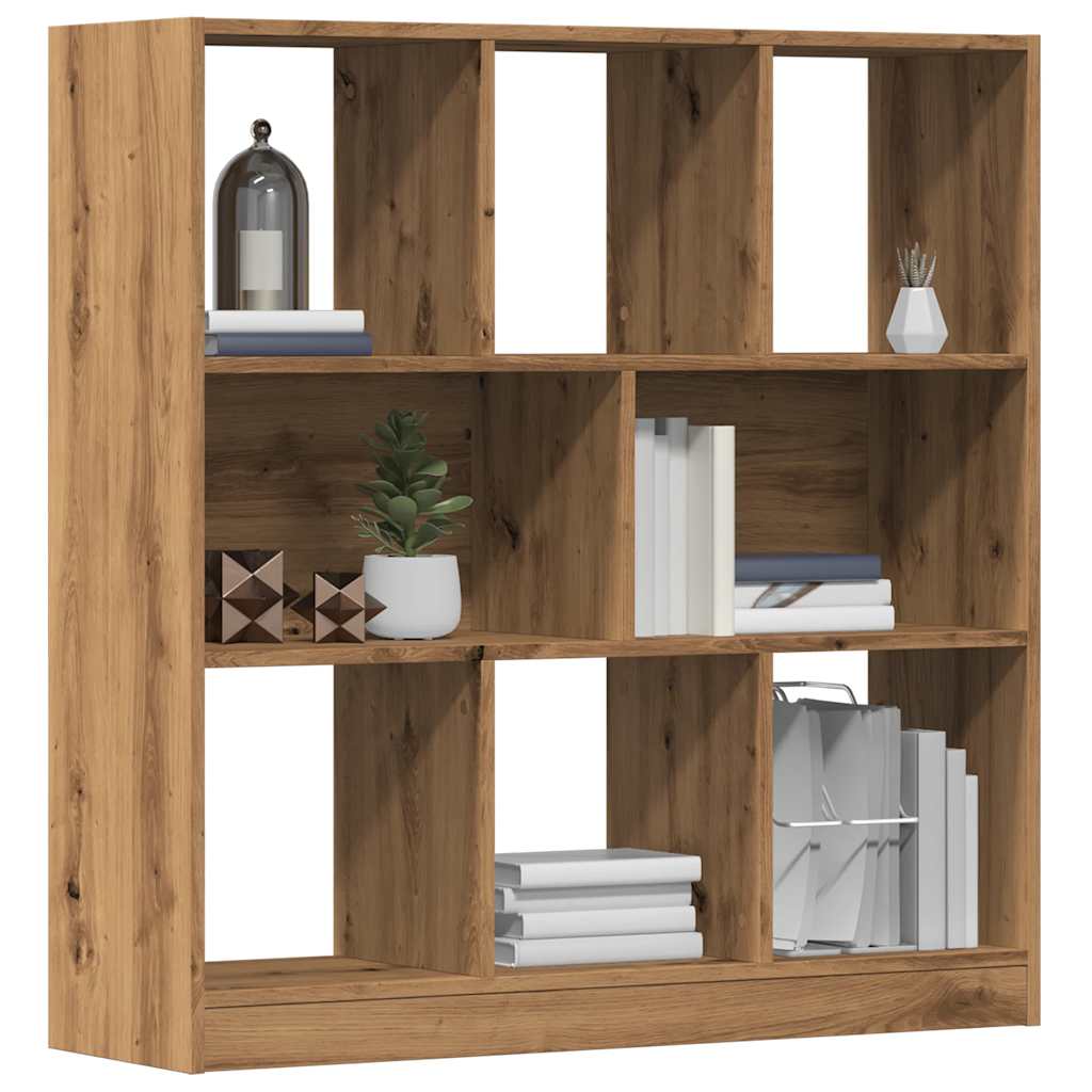 Bibliothèque pour Séjour en Bois Marron H. 100 x l. 97.5 x P. 29.5 cm - 2