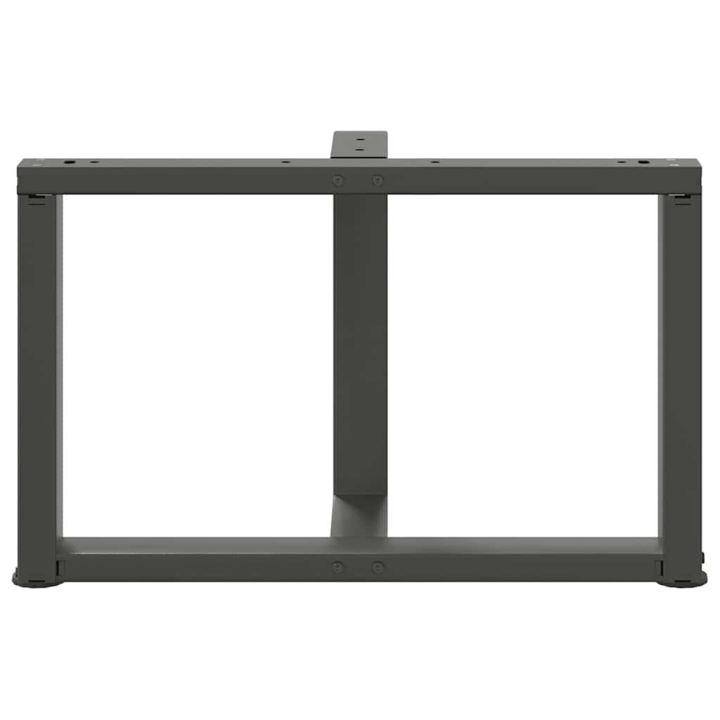 Pernas de mesa de centro em forma de T?2 peças de aço antracite - COMFORTXL - 6