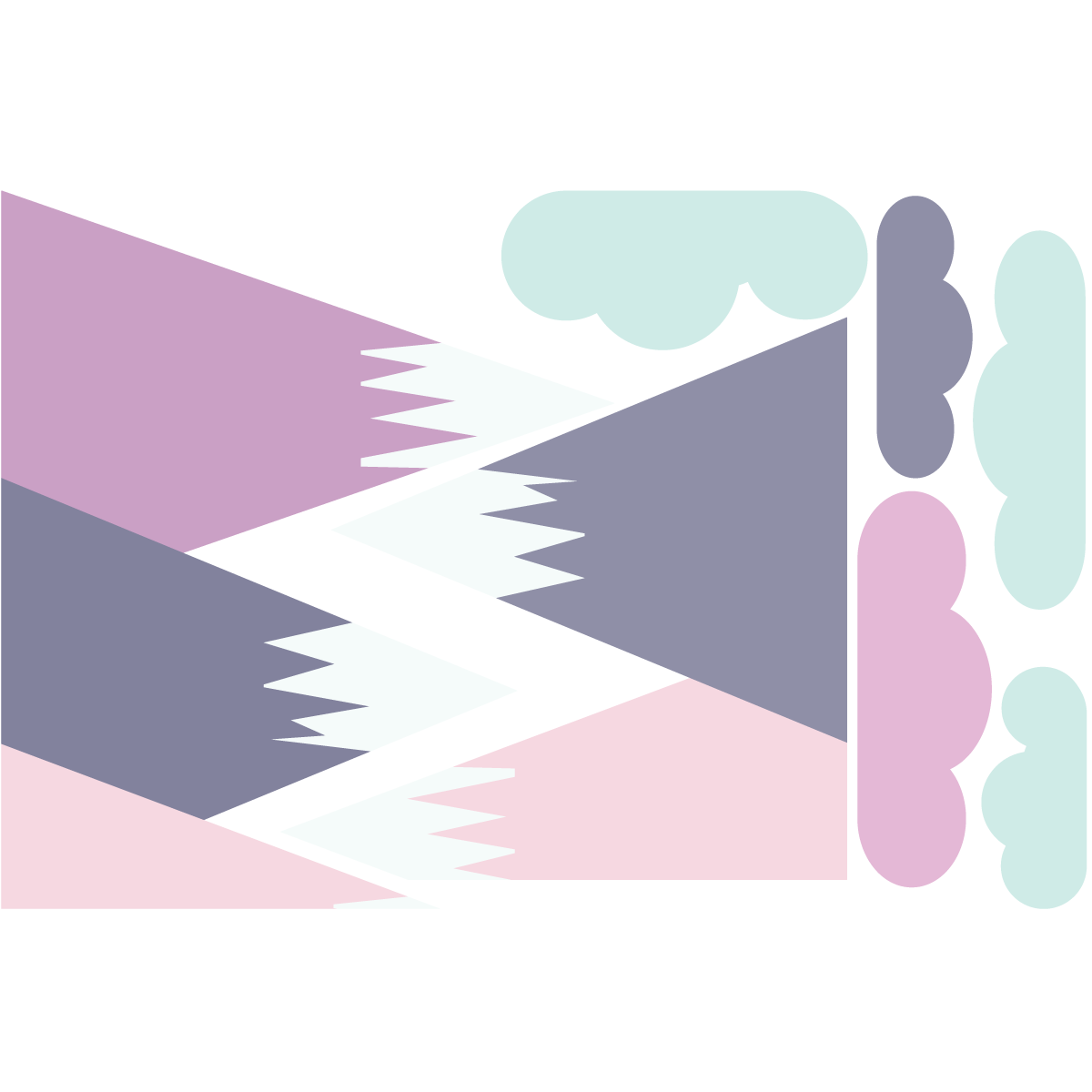 Adesivo bambino di montagna scandinavo simka - Sticker adesivo - adesivi murali - 90x135cm - 2