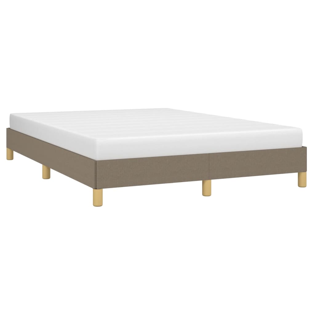 Cadre de lit sans matelas taupe 160 x 200 cm tissu - 3