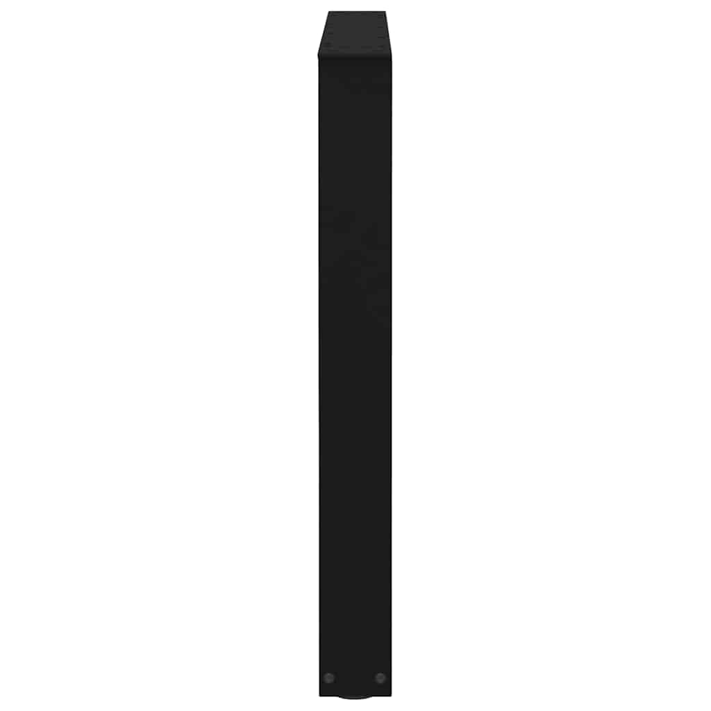 Pieds de table à manger en V 2 pièces Noir 80 x (72-73,3) cm Acier vidaXL - 6