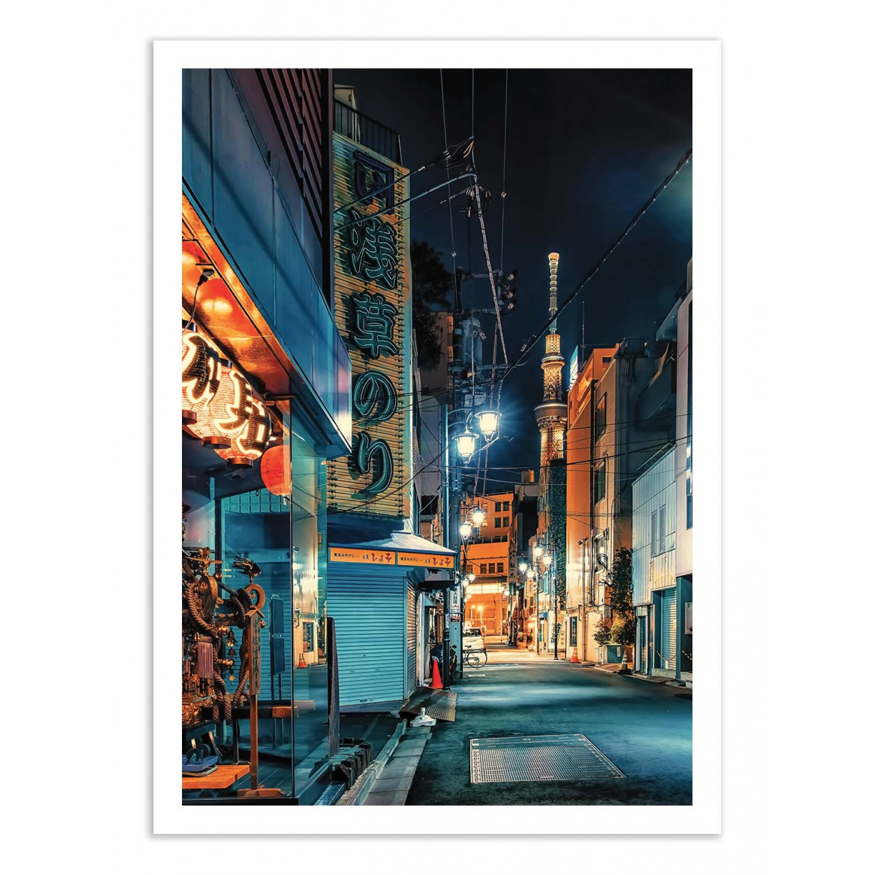 Art-poster - tokyo street - manjik pictures - 30 x 40 cm