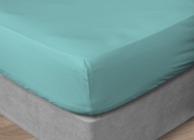 Lenzuolo Con Angoli 100% Cotone MADE IN ITALY - Tinta Unita, Elastico Completo, Facile Da Stirare - Foto 11