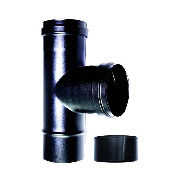 Curva Canna Fumaria 90° DN150 - Smaltata, 600°C, Per Stufe Legna/Pellet, Made Italy - Foto 13