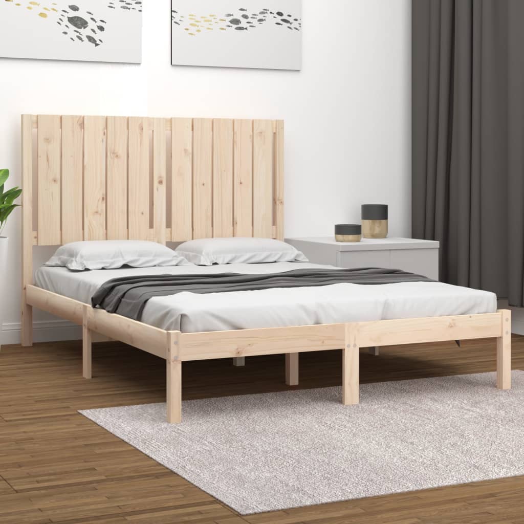 Łóżko Drewniane Rama Łóżka Sofa Brązowe Do Sypialni Pokoju 120x200 cm