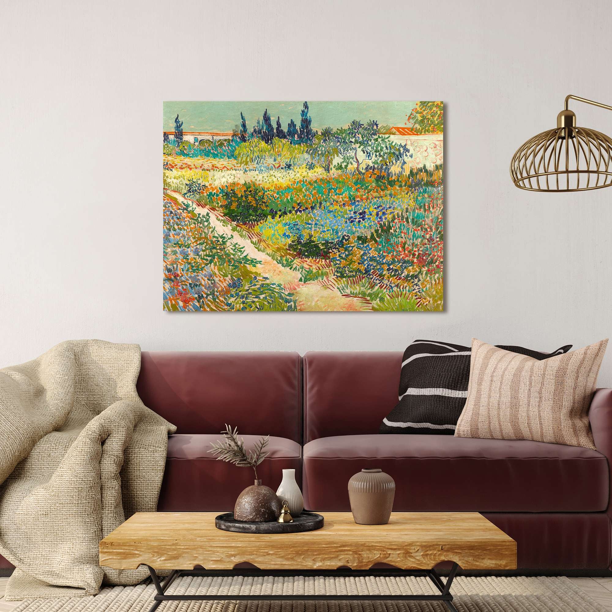 Tableau de Vincent van Gogh, Jardin à Arles - 70x50 cm - 2