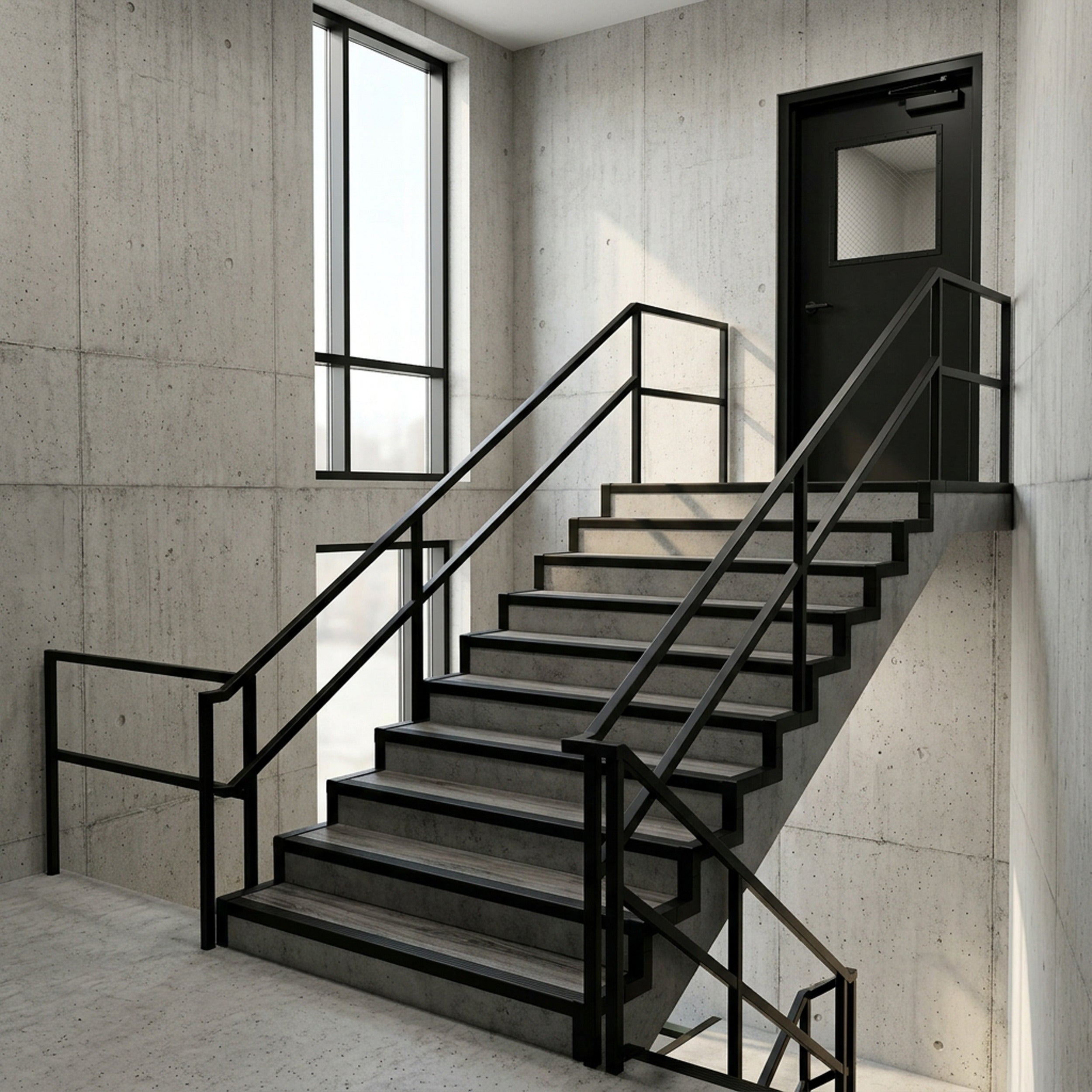 Profilé d'angle PVC LZ 40x40 mm pour finition d'escaliers ouverts - 150 cm, noir - 7