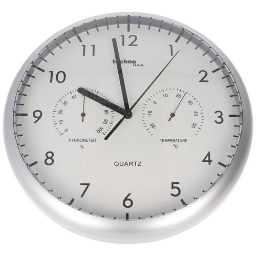 Horloge Murale Ronde 35 Cm Blanc - Sans Trotteuse, Design Minimaliste Pour Salon Cuisine