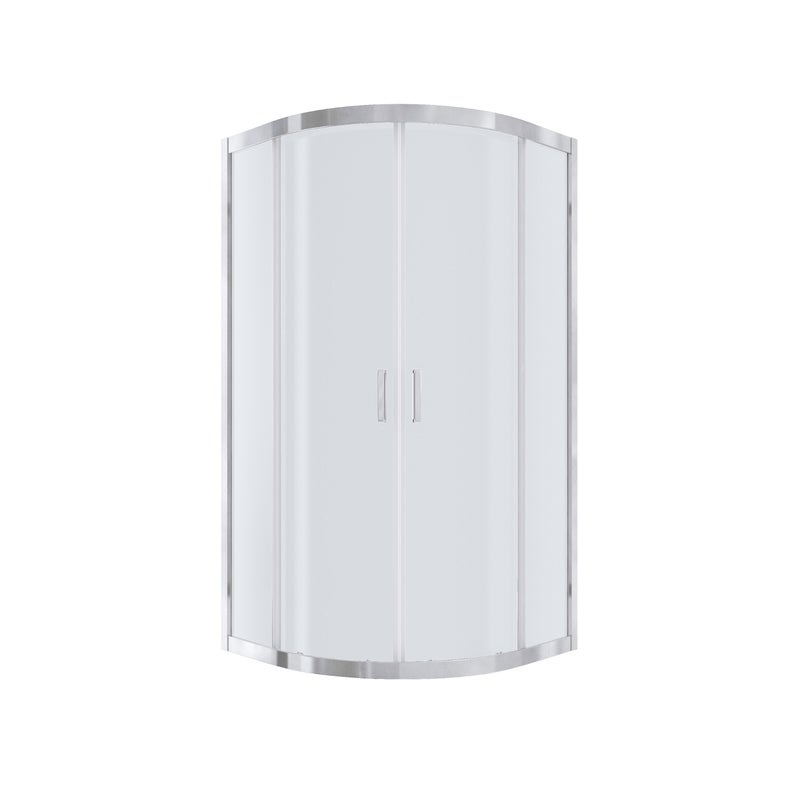 Kabina prysznicowa NAMELESS Durasan 90x90 chrom półokrągła niska 1szt.