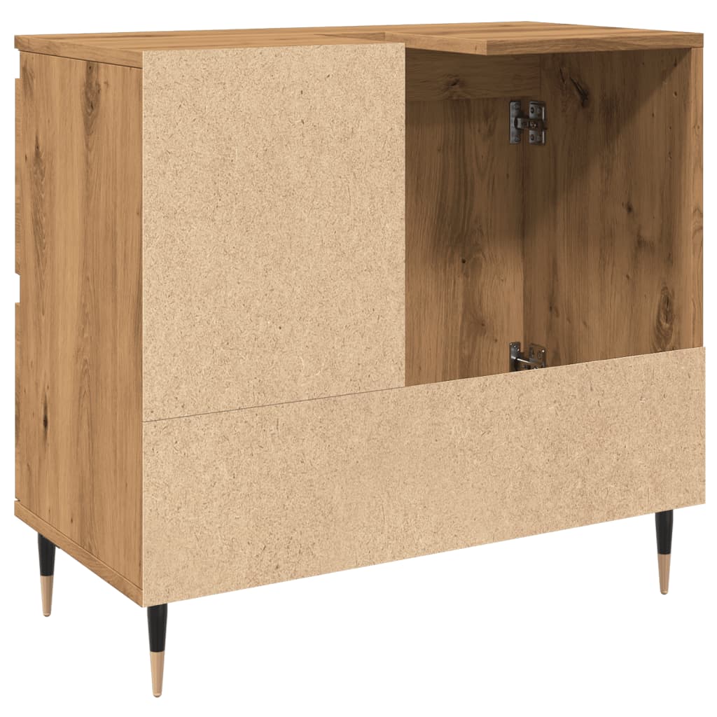 Mueble de baño de roble hecho a mano en madera de ingeniería - 6