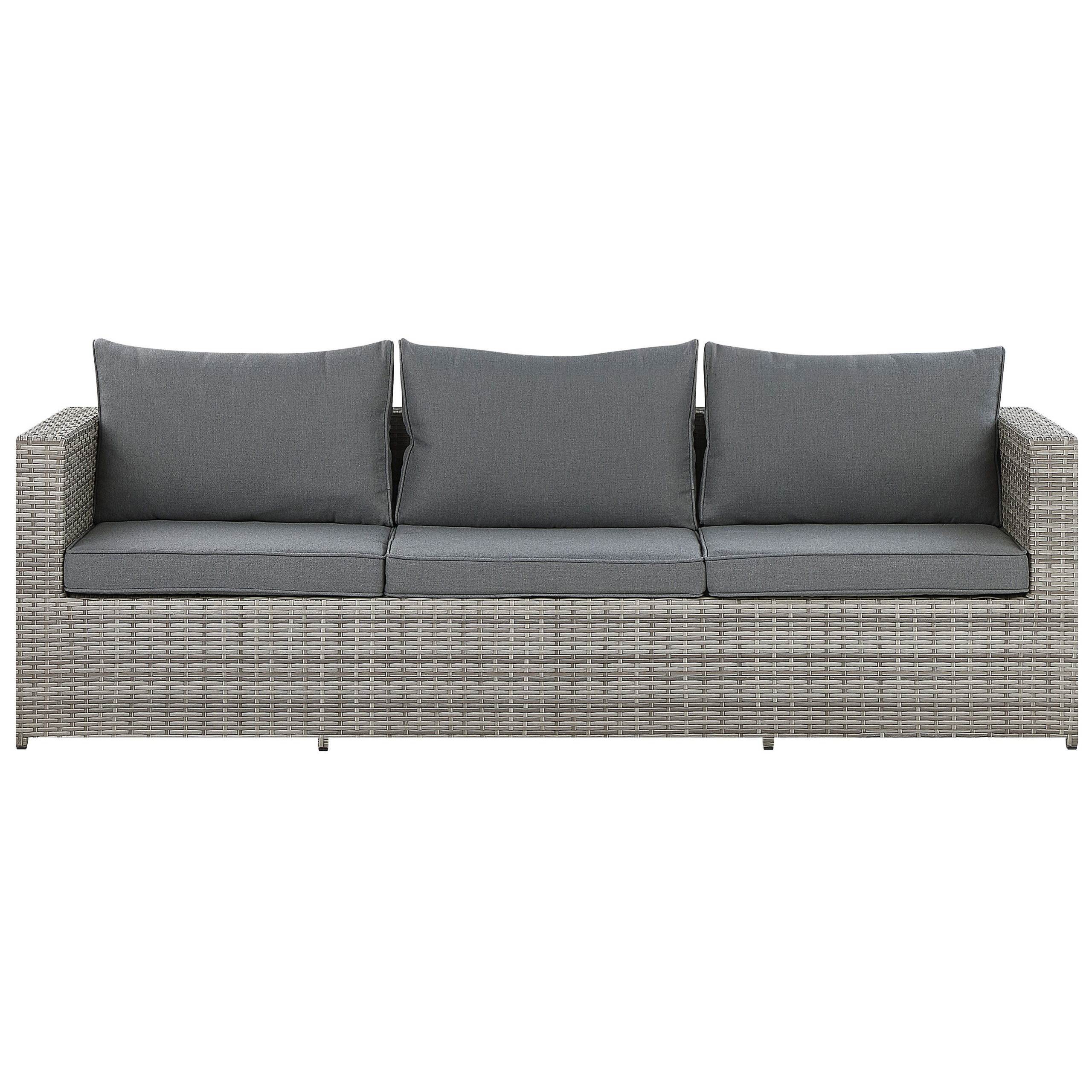 Set di divani angolari da giardino 5 posti SABBIA Lato destro Modulare Grigio chiaro - 8