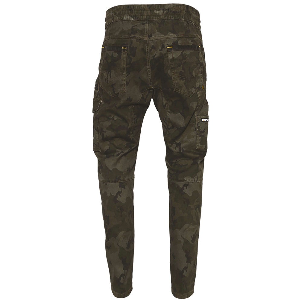 Pantalon De Travail Baggy Slim – Caterpillar Dynamic Camo – 97% Coton – Taille Élastique – Genoux Renforcés Oxford - 46 - Taille 46 - 2