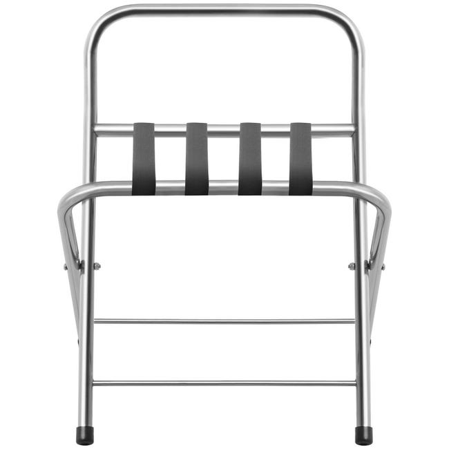 Portavaligie Pieghevole GYMAX - 2 Ripiani, Carico 50kg, Bianco, Per Casa E Hotel - Foto 9