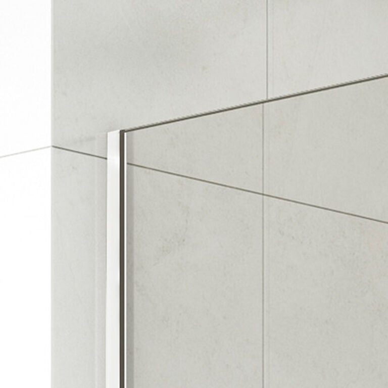 Parete fissa per doccia SCREEN Bianco Decorato 66,5-68 cm (Include braccio di supporto) - 2