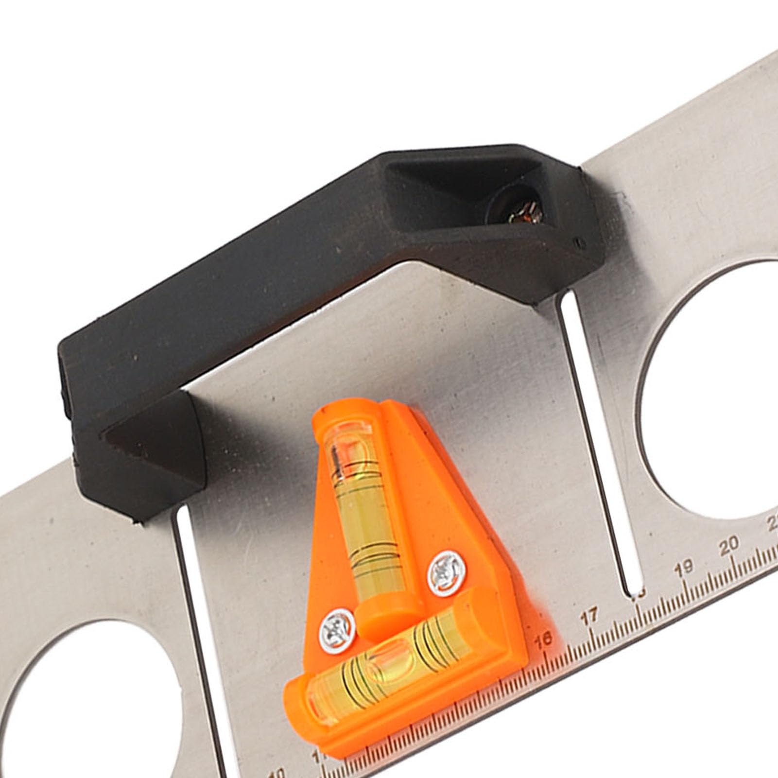 Reglet Metallique 30cm,Règle En Acier Inoxydable,Bloc De Positionnement Règle Parallèle,45 Degrés Et 90 Degrés Dessin Au Trait Outils De Menuiserie