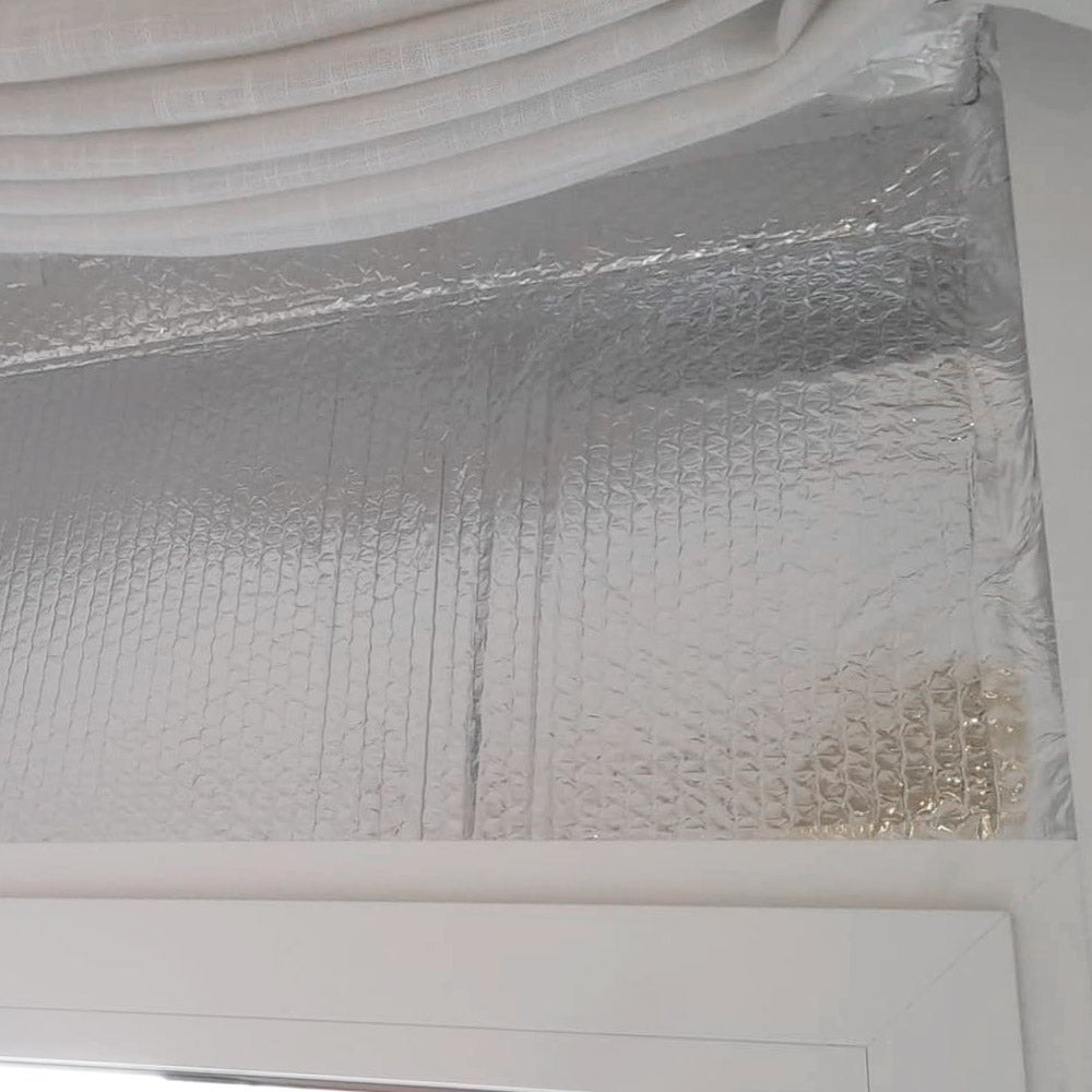 Ruban aluminium (10 m x 50 mm) - Spécialement conçu pour l'étanchéité des isolants réfléchissants thermiques et acoustiques - 4