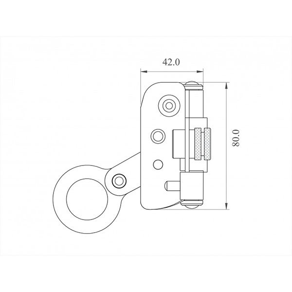 Antichute coulissant avec un point fixe sur corde tressée - 20 m - FA2010400-20 - 3