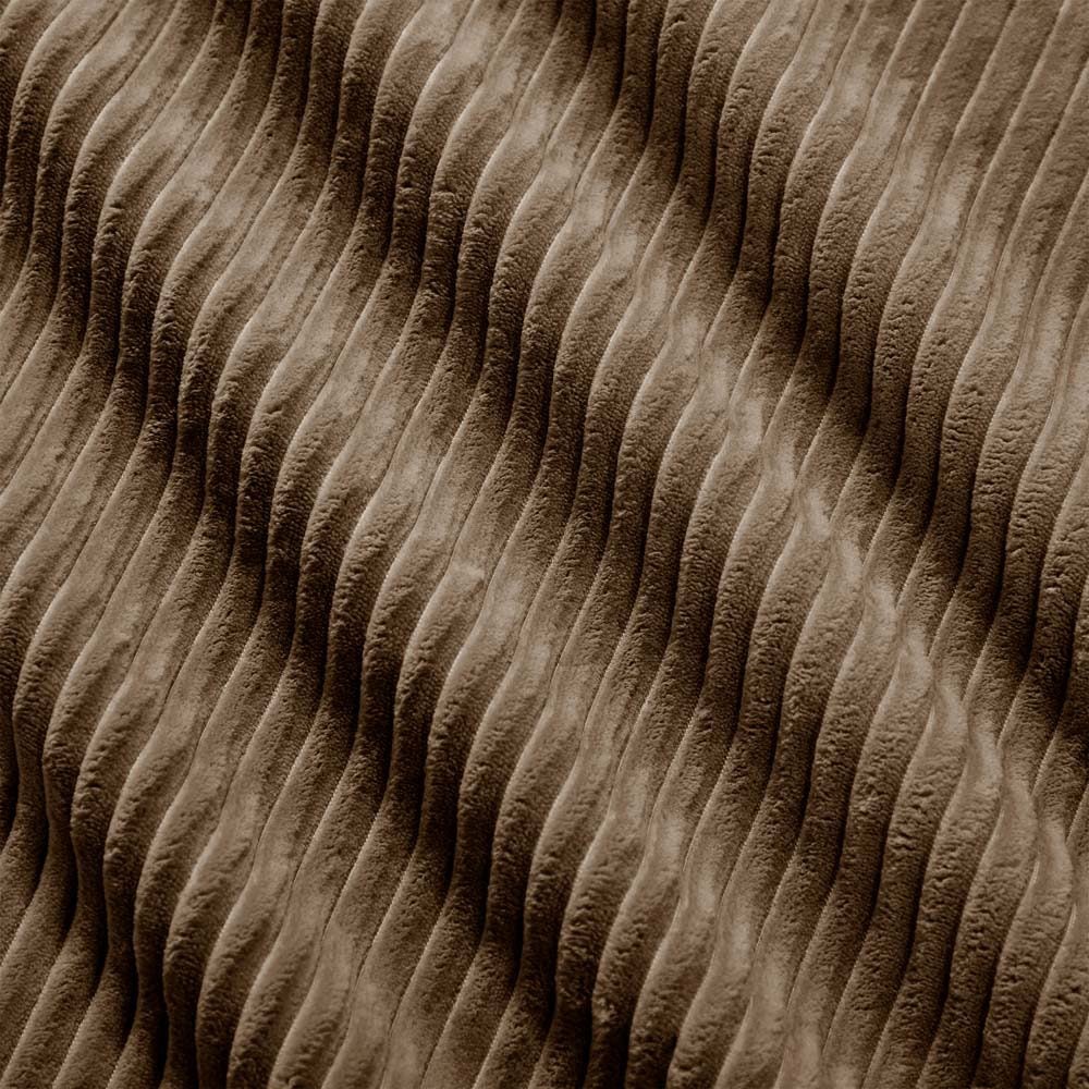 Canapé modulable deux places - Rembourrage moelleux haute résilience - Aucun assemblage requis - Marron - Velours côtelé - 7