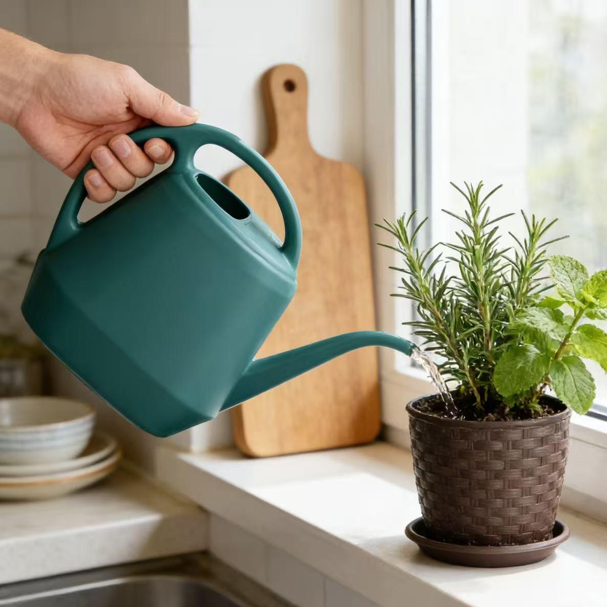 BEAFACE Lot de deux arrosoirs de jardin - 4L,pulvérisateur à long bec, convient aux plantes d'intérieur et d'extérieur, aux potagers et aux plantes. - 7