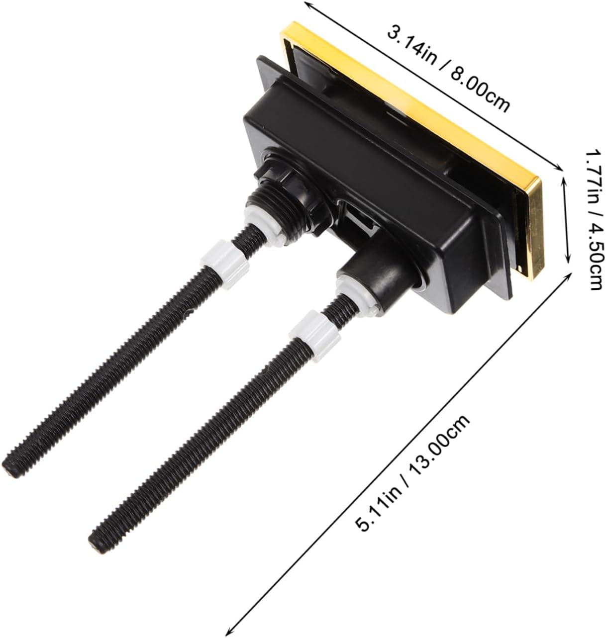 2-częściowy podwójny przycisk spłuczki toaletowej do zbiornika, szybka i łatwa wymiana, standardowy