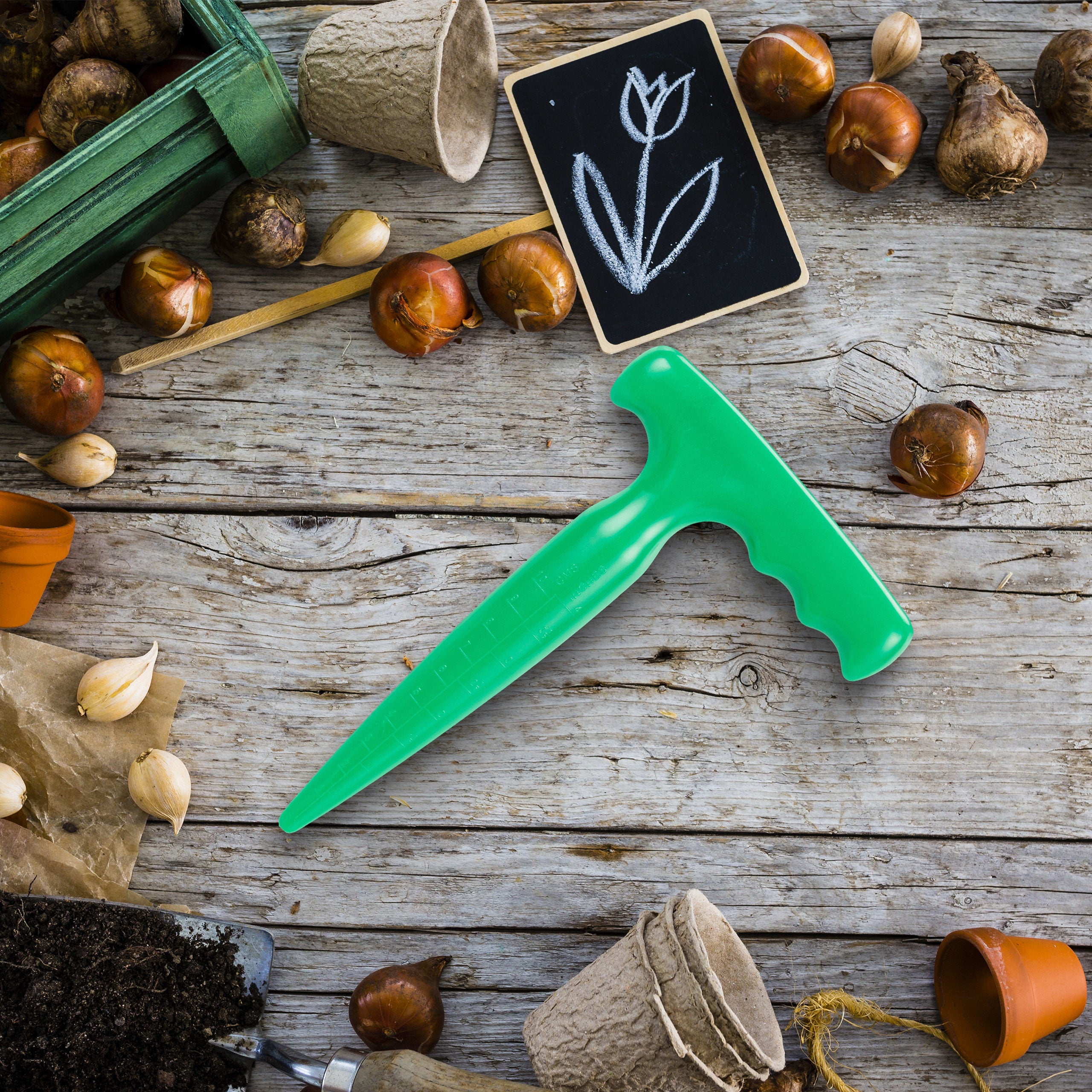 Attrezzo Giardino ProPlugger 5-in-1 - Pianta Bulbi, Estirpa Erbacce, Scava Buche Senza Piegarsi