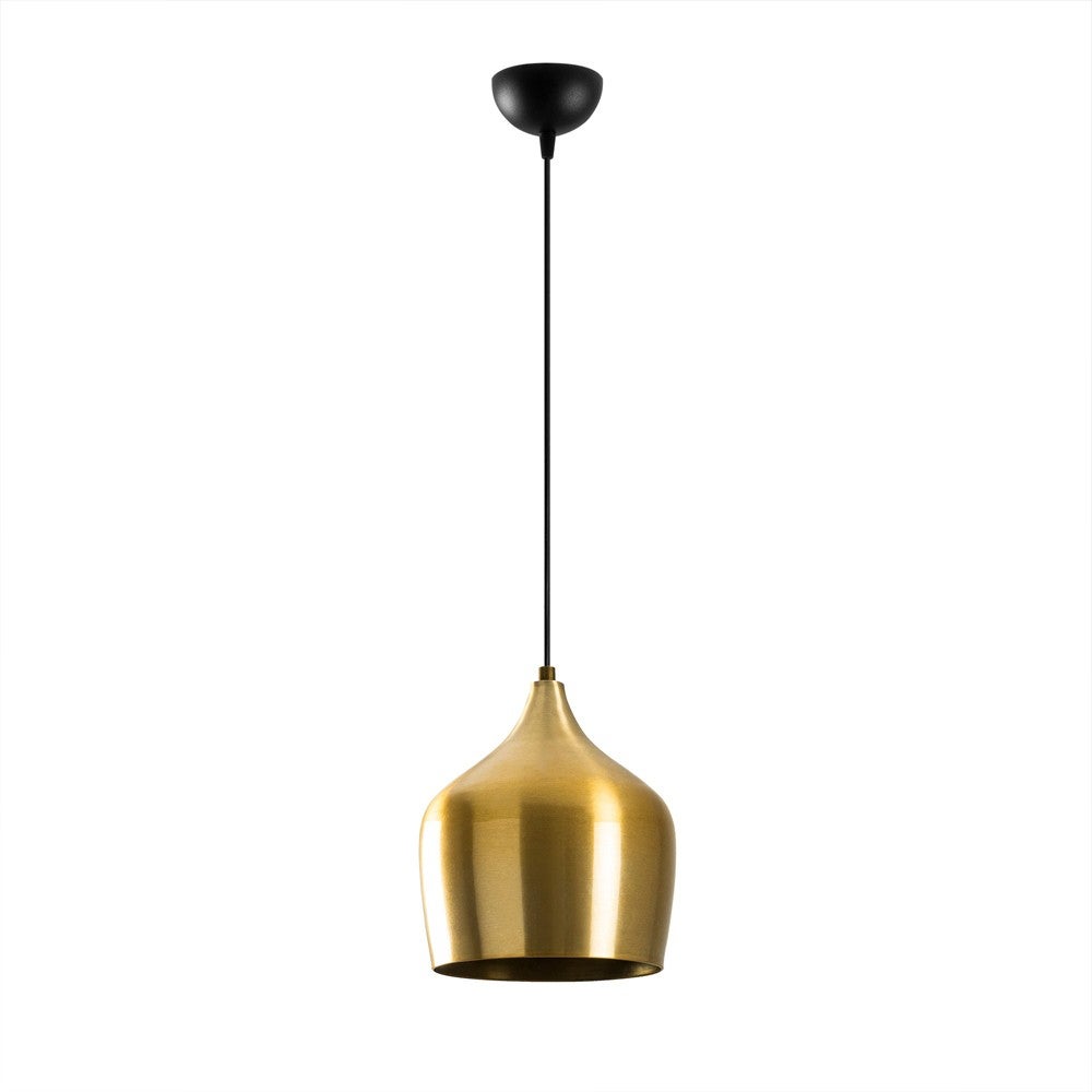 Czarna lampa sufitowa Momo z eleganckim abażurem w stylu vintage i regulowaną wysokością ø22 cm