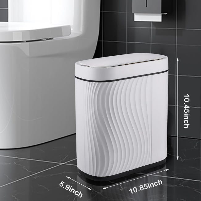 Poubelle Motion, poubelle automatique, poubelle sans | Poubelle intelligente de 15 litres, poubelle de salle de bain étanche avec couvercle pour chambre à coucher, salle de bain Poubelle Motion, poubelle automatique, poubelle sans | Poubelle intelligente de 15 litres, poubelle de salle de bain étanche avec couvercle pour chambre à coucher, salle de bain