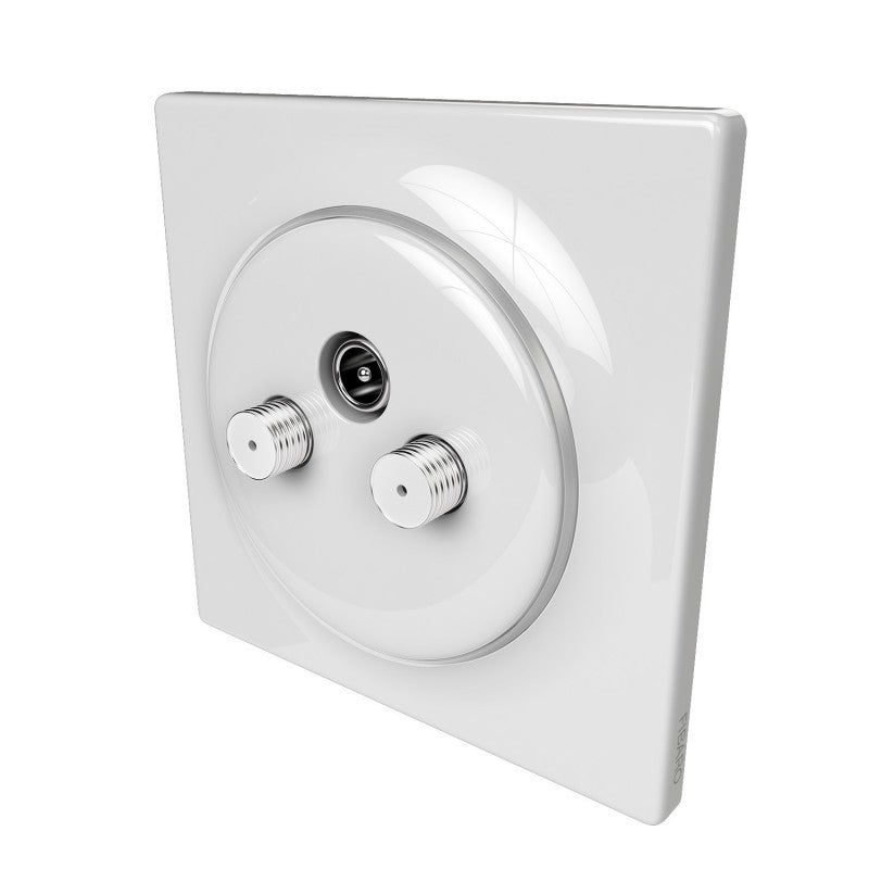 Prise murale Télé et Satellite Walli TV/SAT - Fibaro - 5