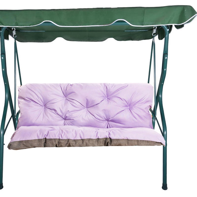 Poduszka ogrodowa na huśtawkę 120x50x50cm poduszka na meble ogrodowe fioletowa, poduszka na balkon taras, poducha ogrodowa na ławkę