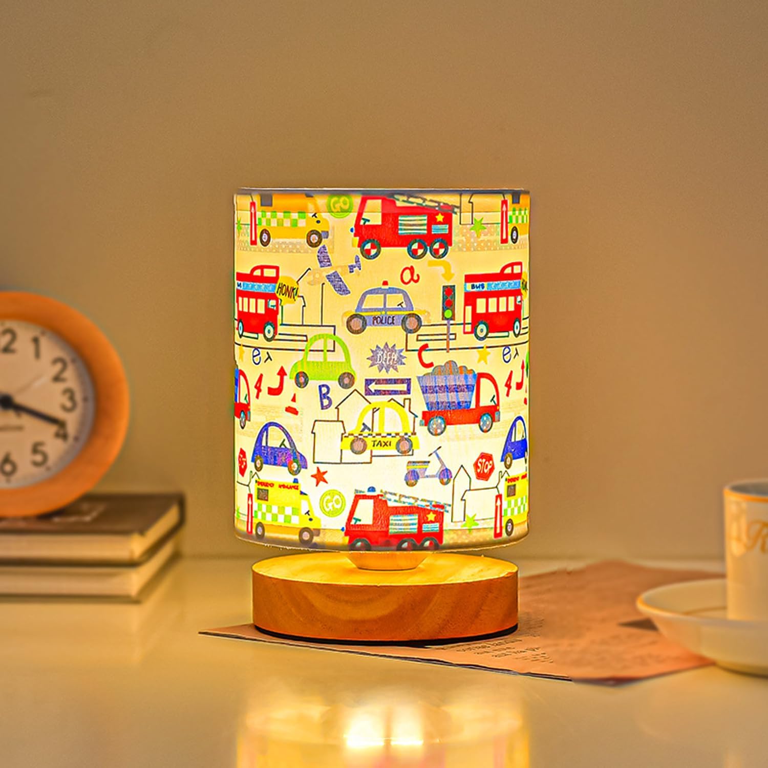Lampe De Table Pour Enfant Avec Figurines De Lapin Et Abat