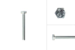 Bulloni esagonali M12 x 35 neri di grado 8.8 ad alta resistenza in acciaio esagonale DIN 933 confezione da 2