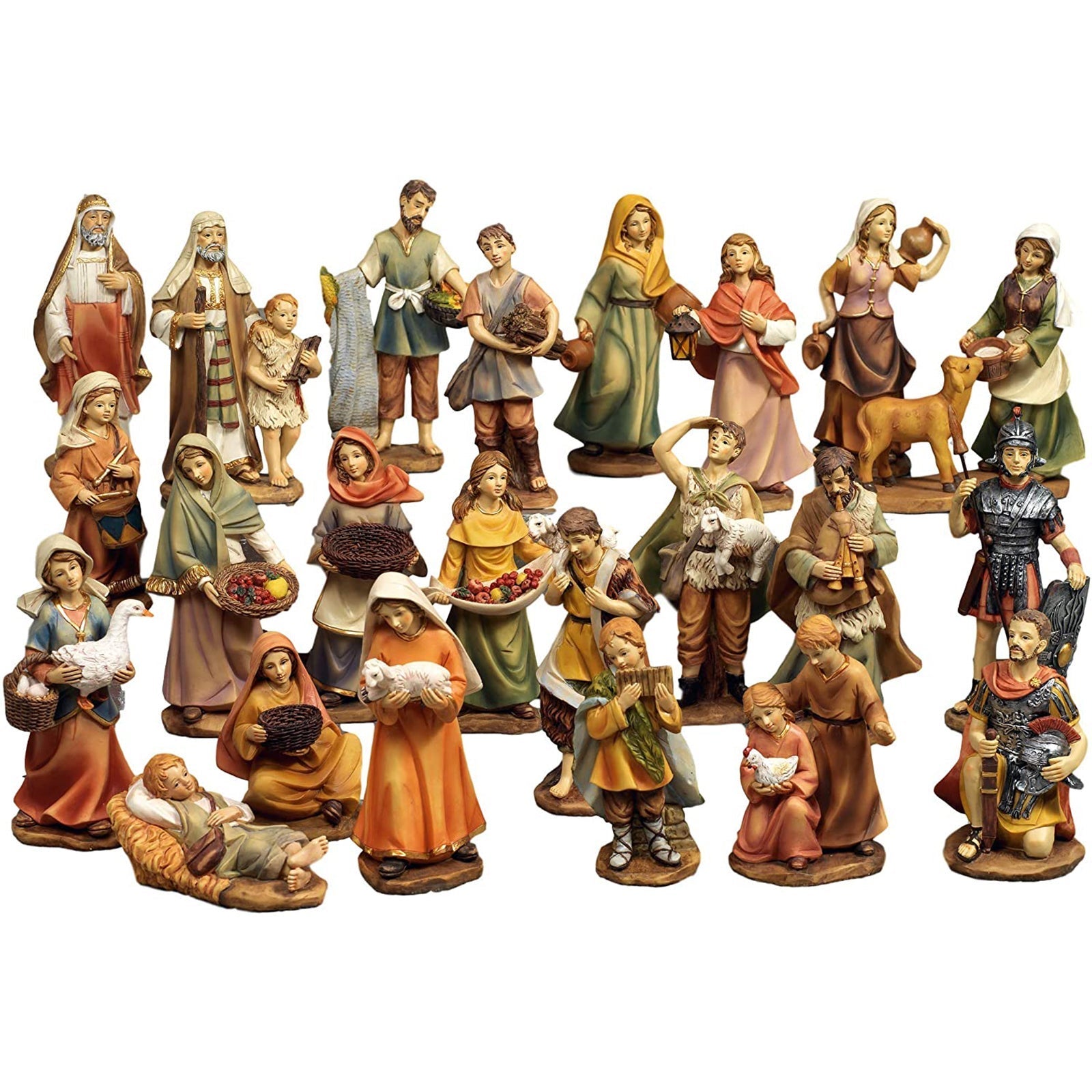 Mouton En Résine Pour Crèche De Noël - Modèle Small (12,5x12,5x5 Cm) - Décoration Traditionnelle Sainte Famille Et Scène De Nativité