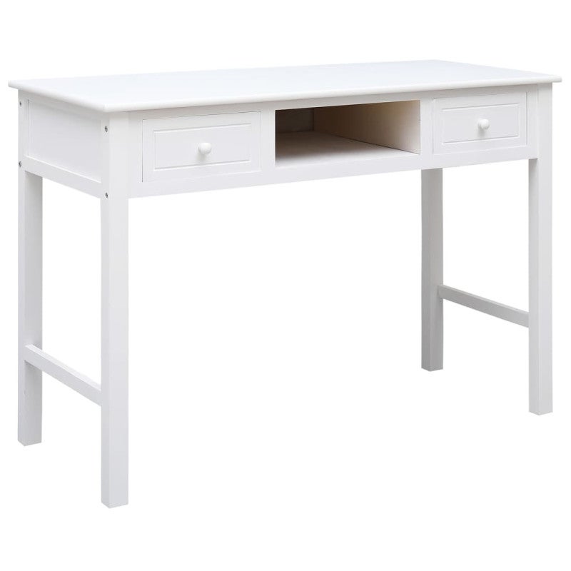Buffet Blanc 108x45x76 cm Bois de Paulownia massif - 2