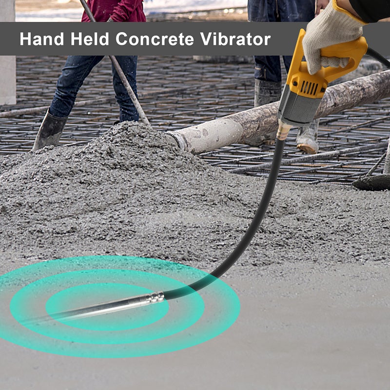 vibrateur de béton 5000 U/min vibration bouteille bouteille 1.5m vibrateur main vibrateur compacteur de béton 1000W - 3