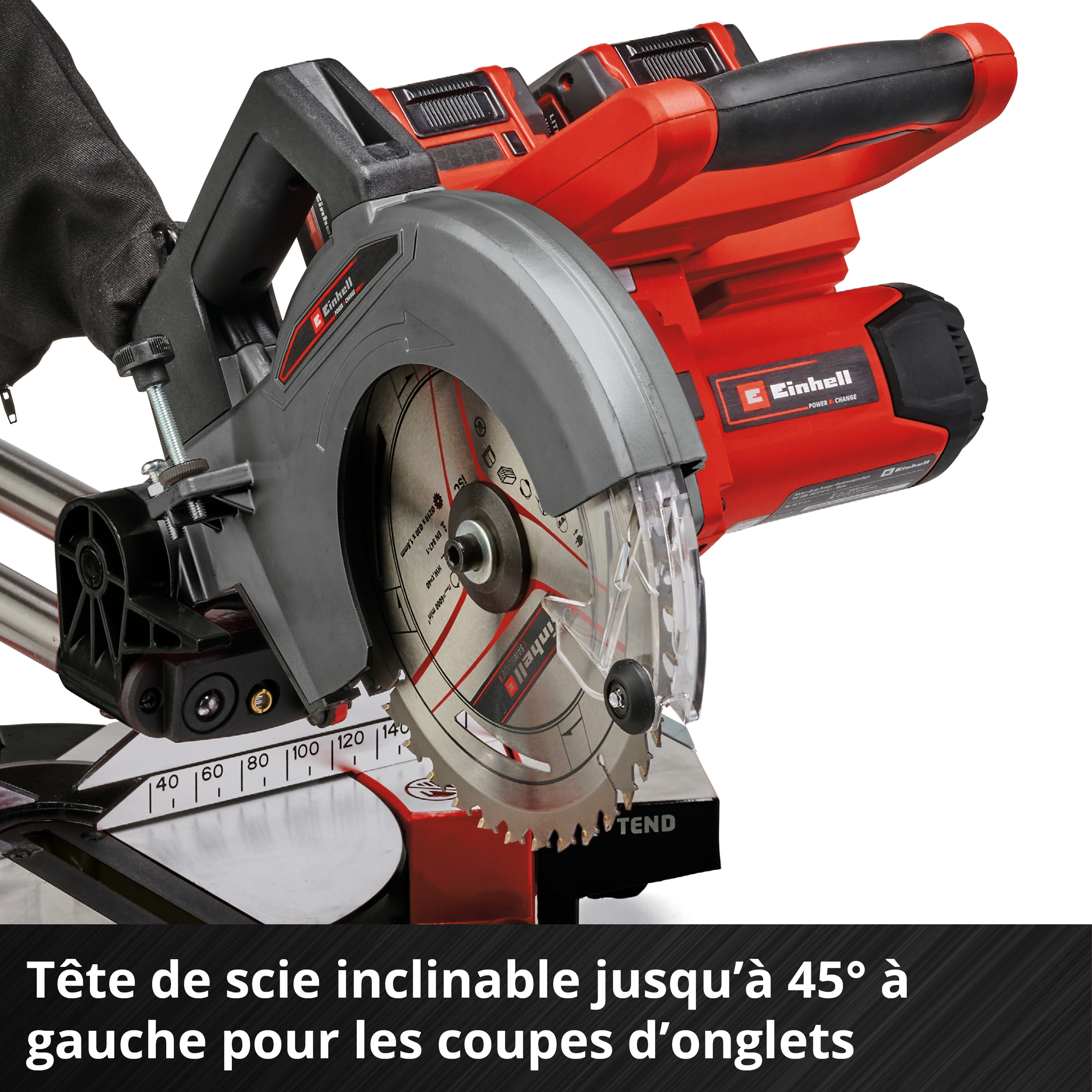 Bezprzewodowa ukośnica Einhell TE-SM 36/210 Li-Solo laser i LED - 3