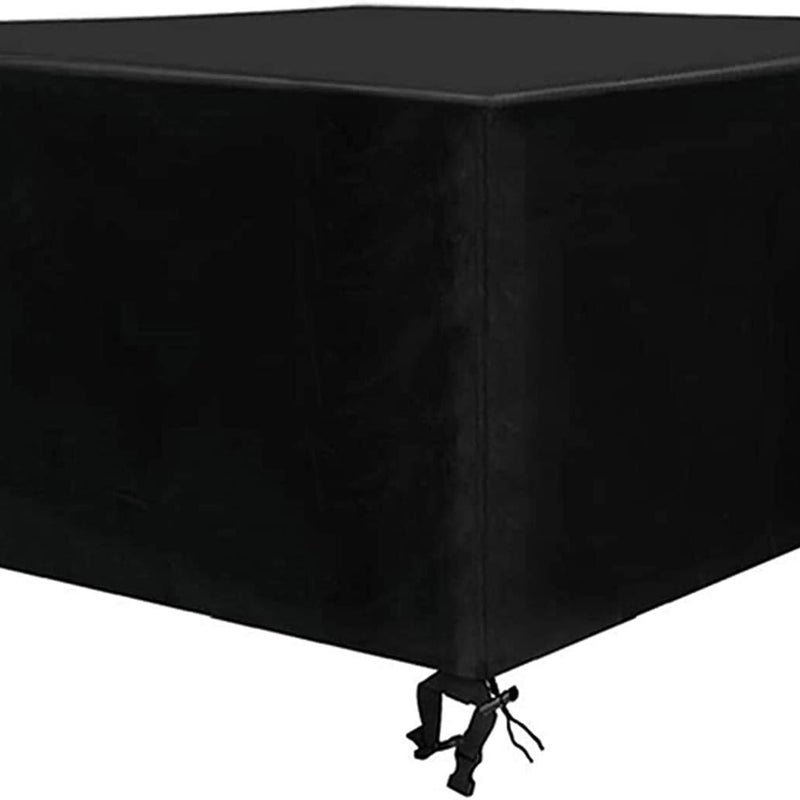 Pokrowiec wodoodporny na meble ogrodowe, ochrona mebli ogrodowych, tkanina Oxford 420D (135 x 135 x 75 cm) - czarny