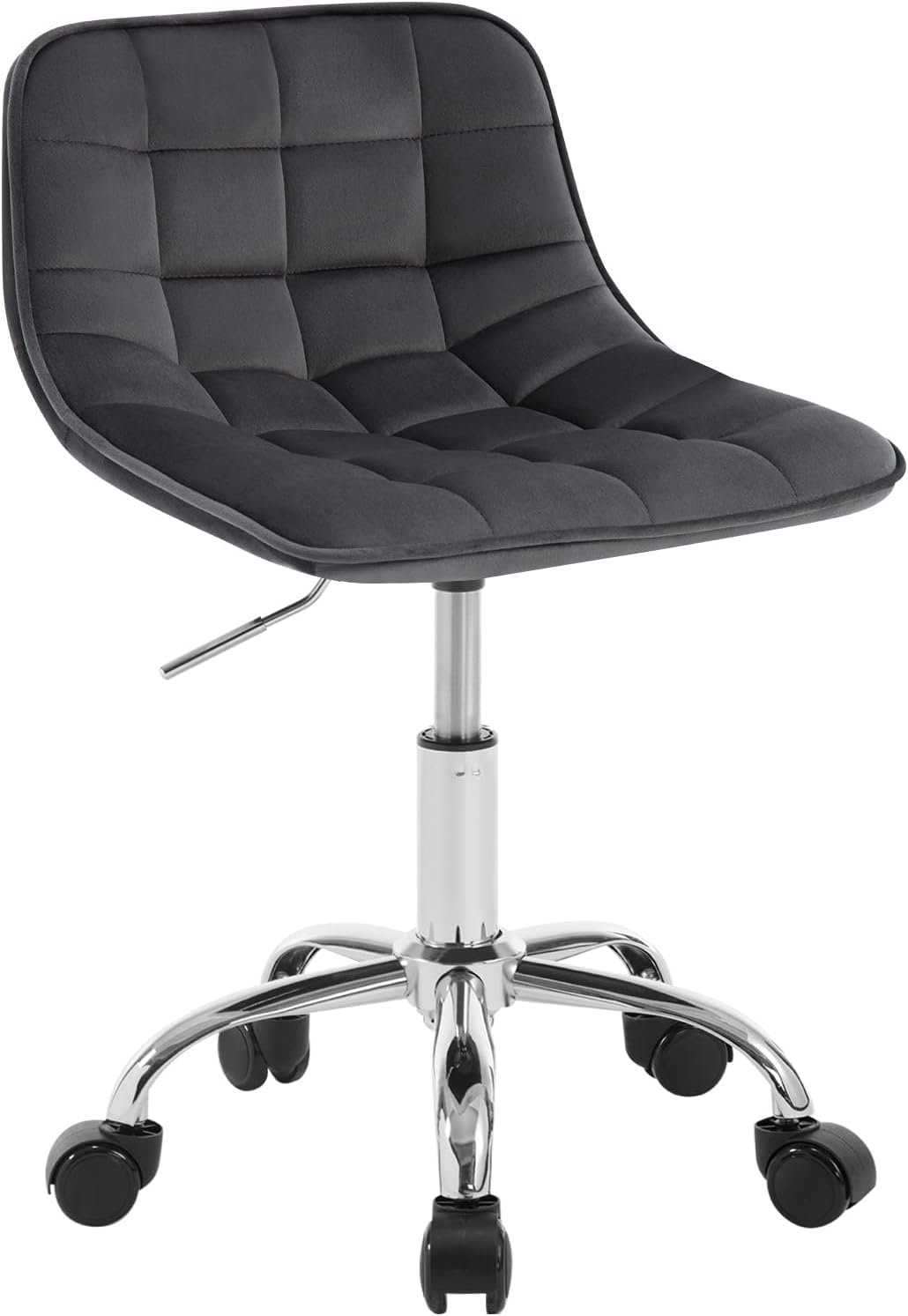 Chaise pivotante 360° en tissu effet velours texturé beige et métal