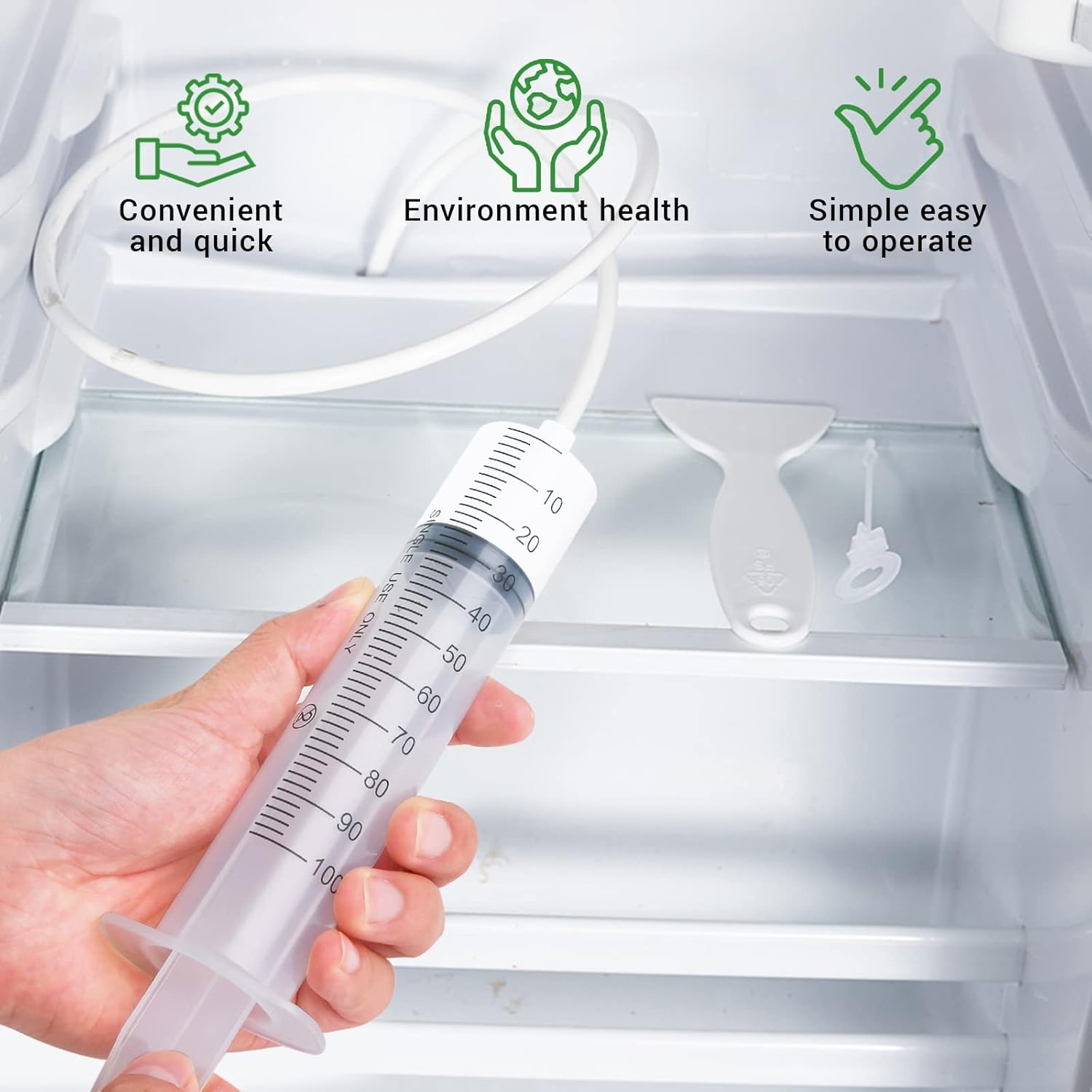 Kit Nettoyage Réfrigérateur Kit Nettoyage Ru00e9frigu00e9rateur,5pcs S Nettoyage Pour Frigo,D'outil Kit Debouchage Canalisation