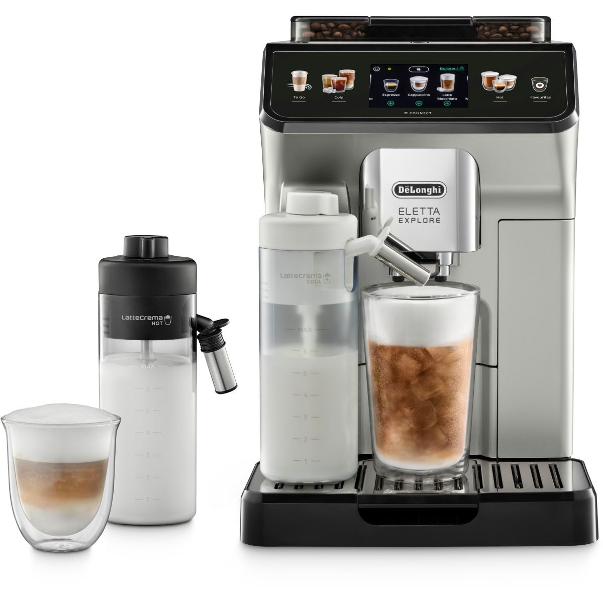 Delonghi Cafetera Superautomática De'longhi Eletta Explore Cold Brew Ecam450.65.s, Molinillo Integrado, 19 Bar, 1450 W, Plata - Imagen 3