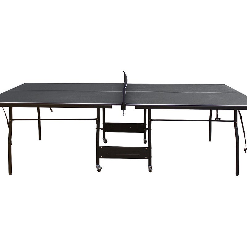 Stół do ping-ponga składany na kółkach z akcesoriami - Antracytowy - dł. 274 x szer. 152,5 x wys. 76 cm - GARRY