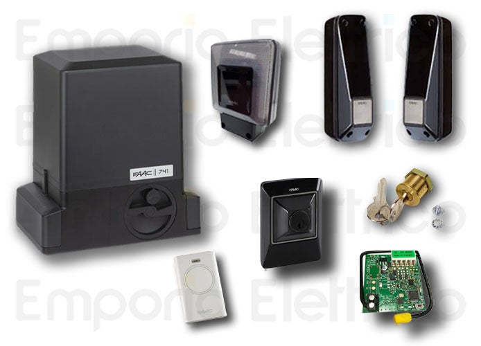 FAAC KIT DELTA 3 741 PER CANCELLO SCORREVOLE PORTATA 900KG 220V 105630445 - 3