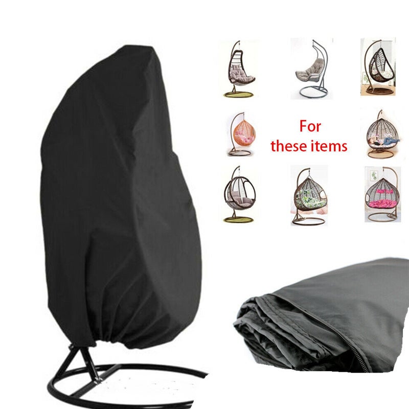 Pokrowiec na wiszący fotel ogrodowy - wodoodporny pokrowiec na wiszący fotel w kształcie jajka