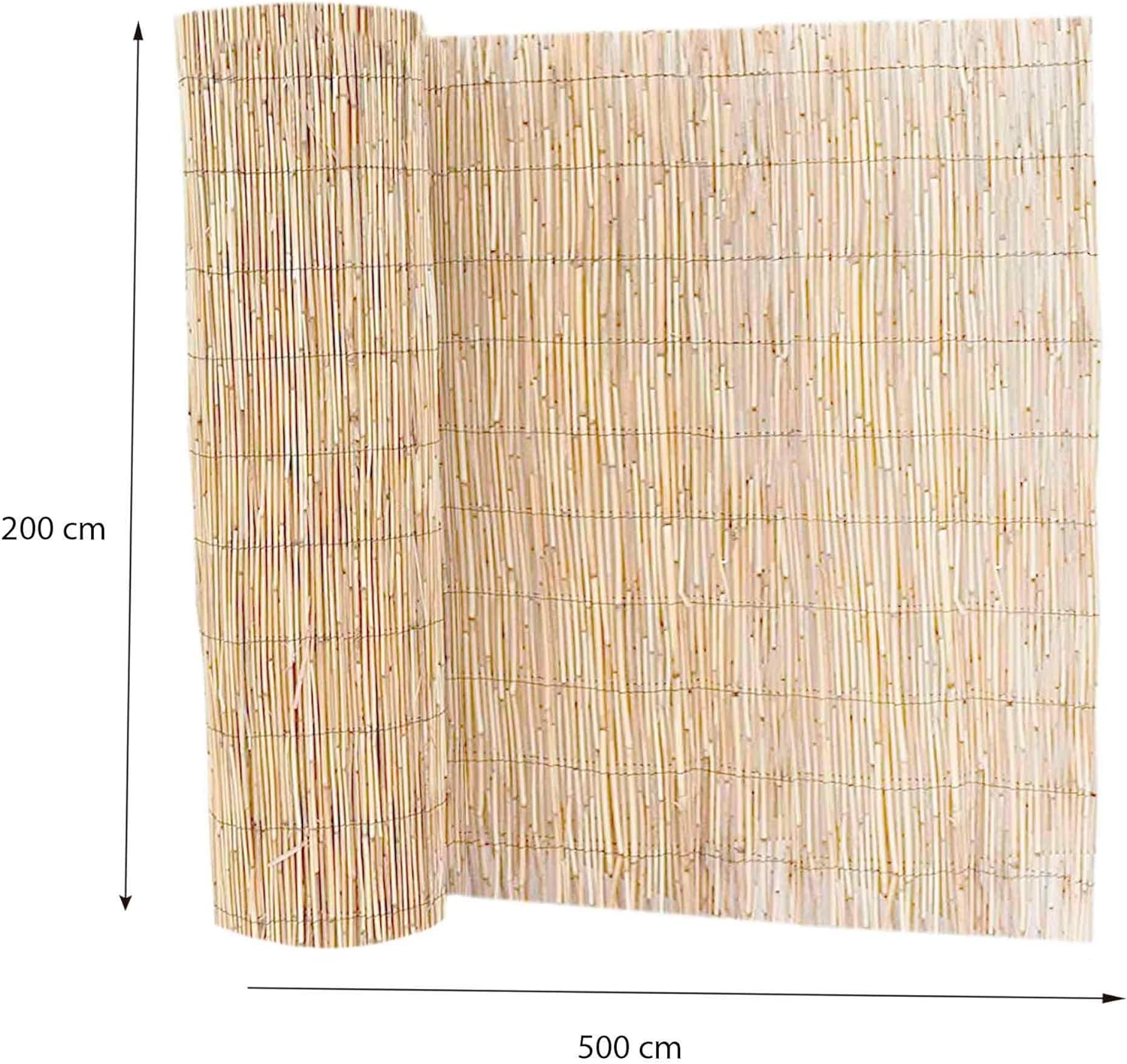 Valla de cañizo en bambú - Rollo de 5x2 m - 2