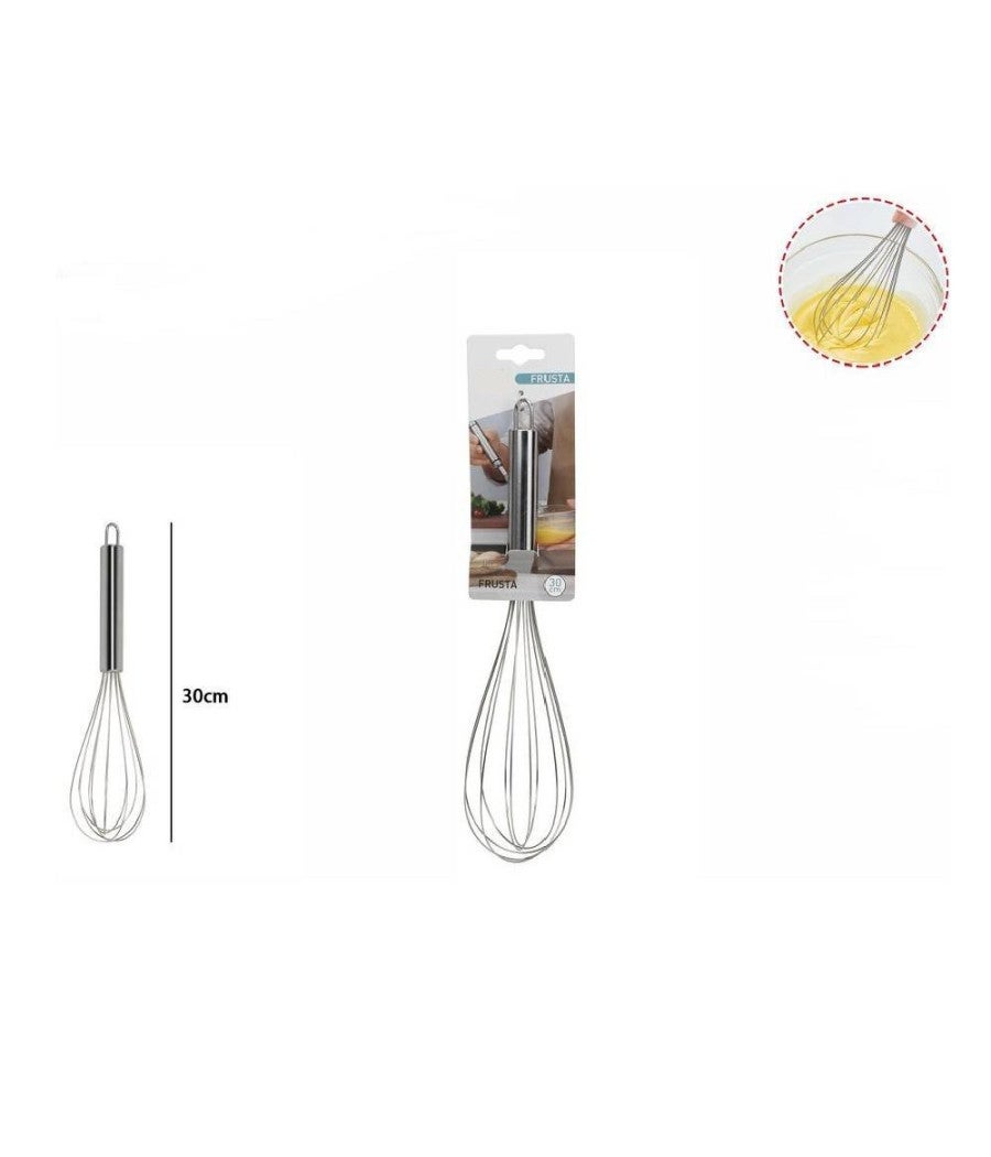 Frusta Da Cucina Kasahome In Acciaio Inox - Mini Sbattitore Manuale 16 Cm Per Uova E Dolci - Foto 7