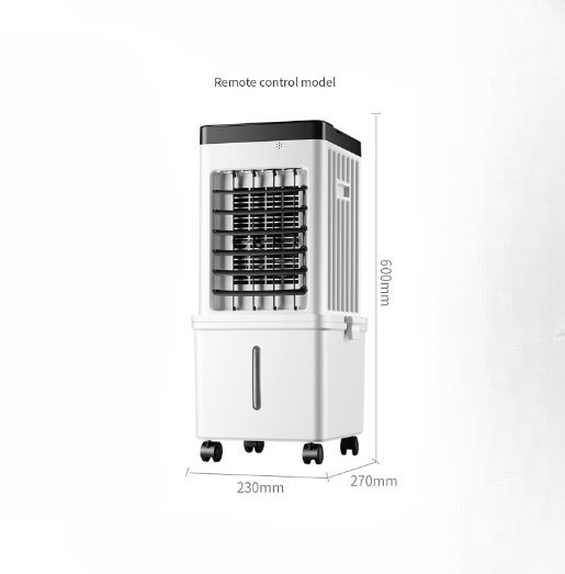 Refrigerador de ar inteligente com controle remoto, ventilador portátil e silencioso, ideal para uso doméstico. - 7