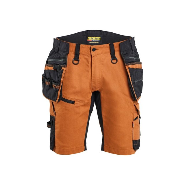Short artisan stretch BLAKLADER STRIKER Orange / Noir 50