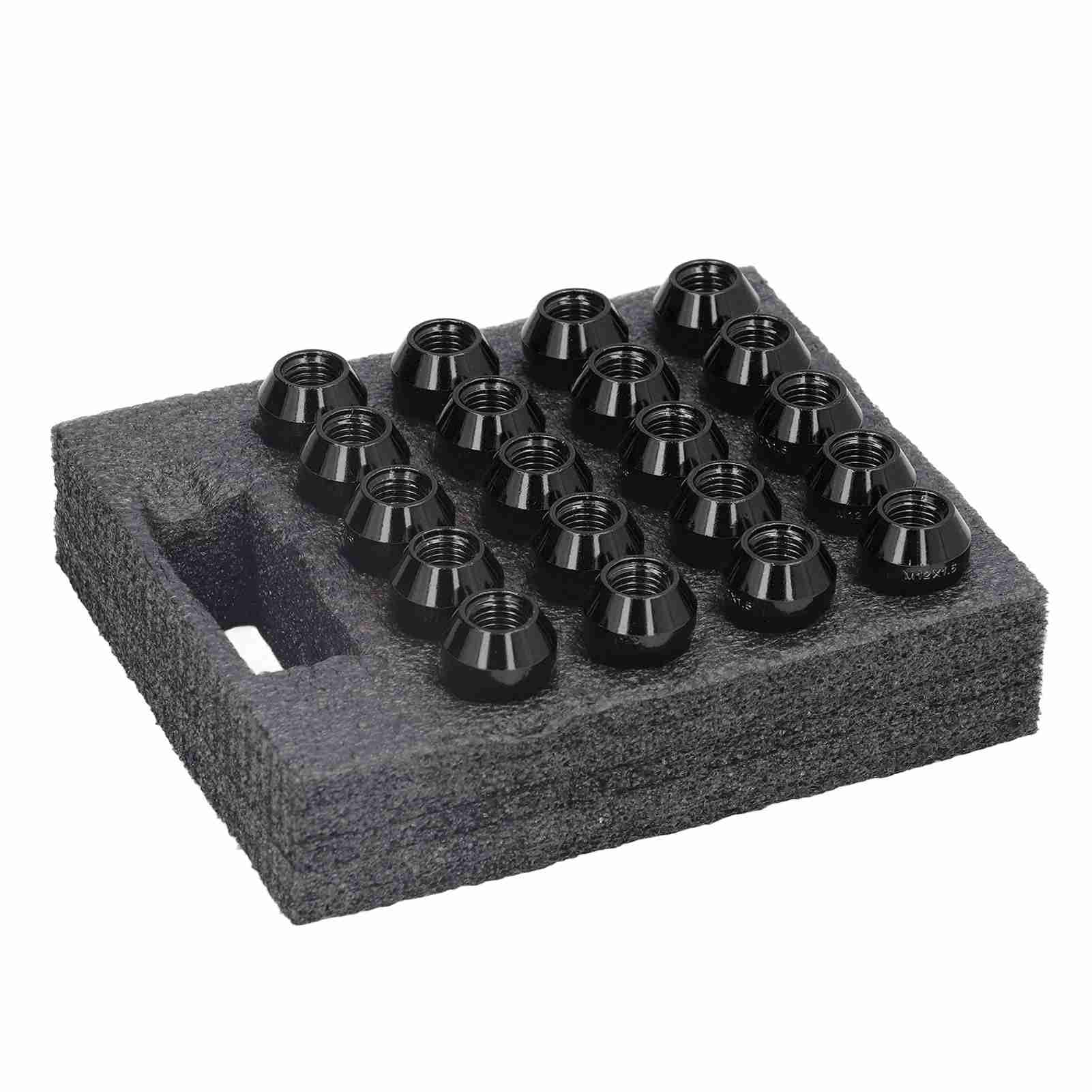 Lot De 16 Écrous De Roue M12x1.5 Coniques 60° Chromés – Compatibles BMW, Chevrolet, Ford, Mazda – Hex 19/21 Mm