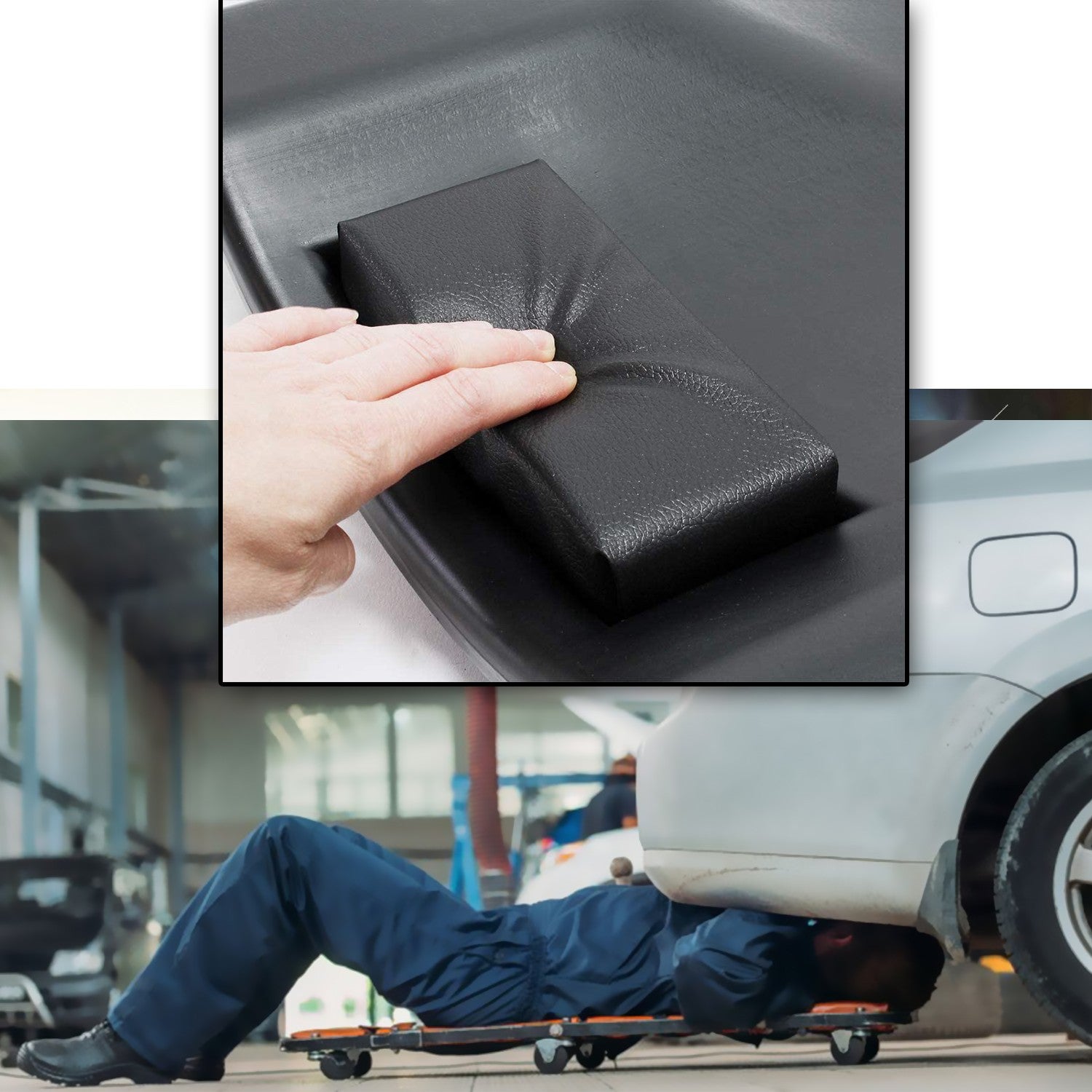 Chariot de visite Kraft Müller, Set pour Mécanicien, vidange véhicule, Paire de chandelles Widmann SJ3T à crémaillère 3 Tonnes - 5